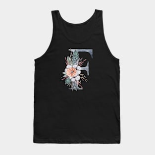 Floral Monogram F Tank Top